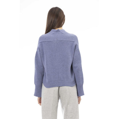 Light Blue Merino Wool Cardigan
