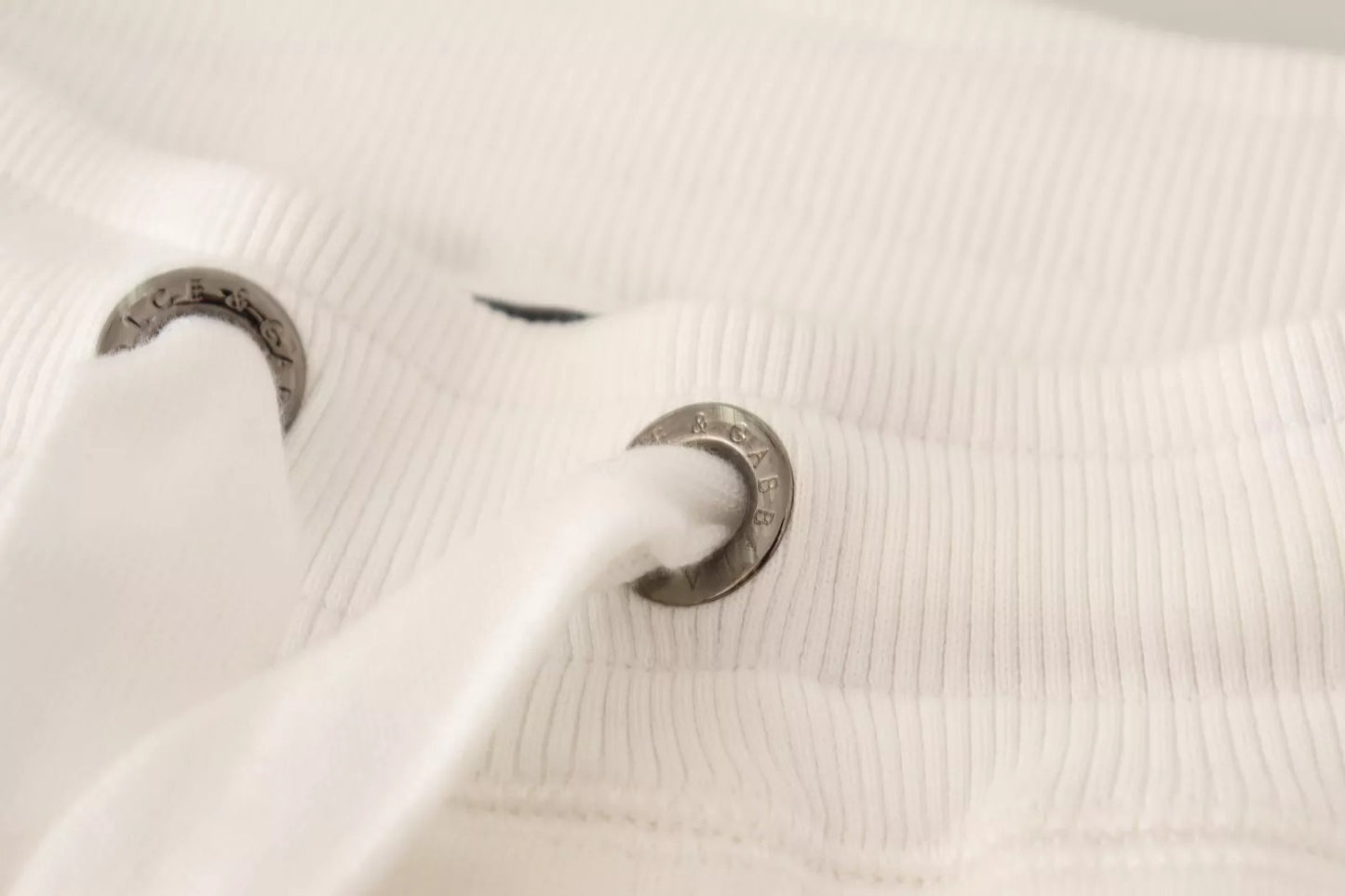 White Cotton Logo Patch Sweatpants Jogging Pants