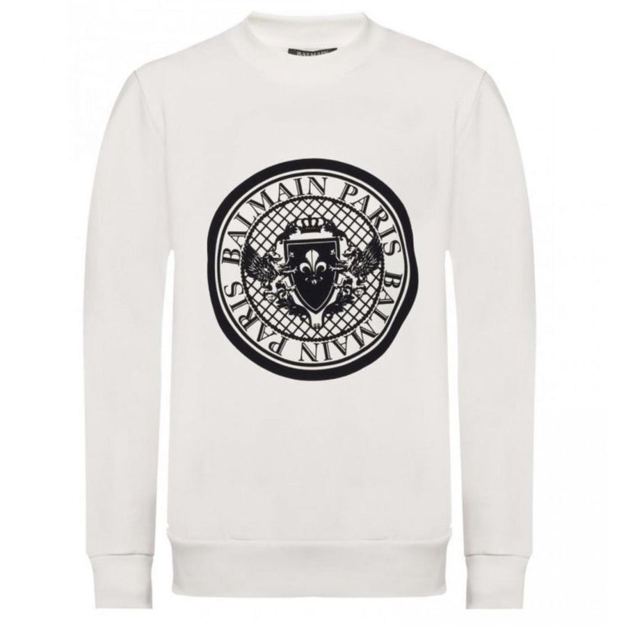 White Cotton Sweatshirt