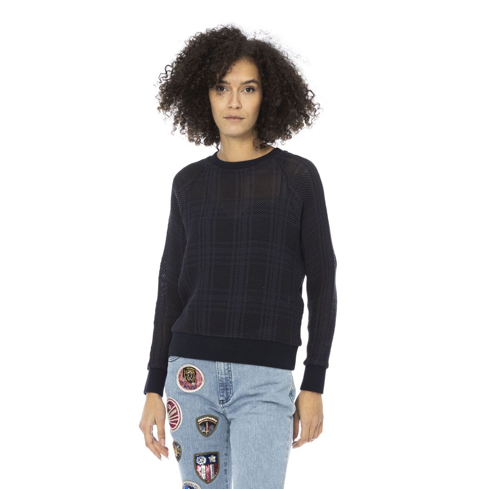 Blue Cotton Sweatshirt