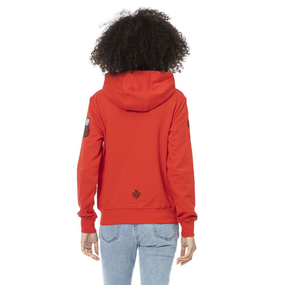 Red Cotton Sweatshirt
