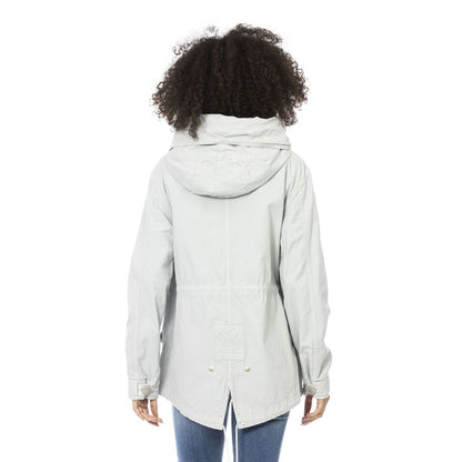 Silver Cotton Women Jacket