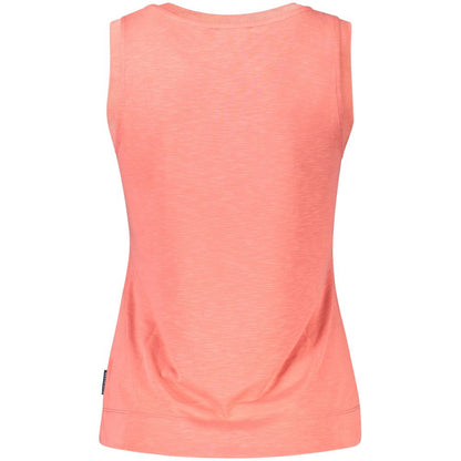 Pink Polyester Tank Top