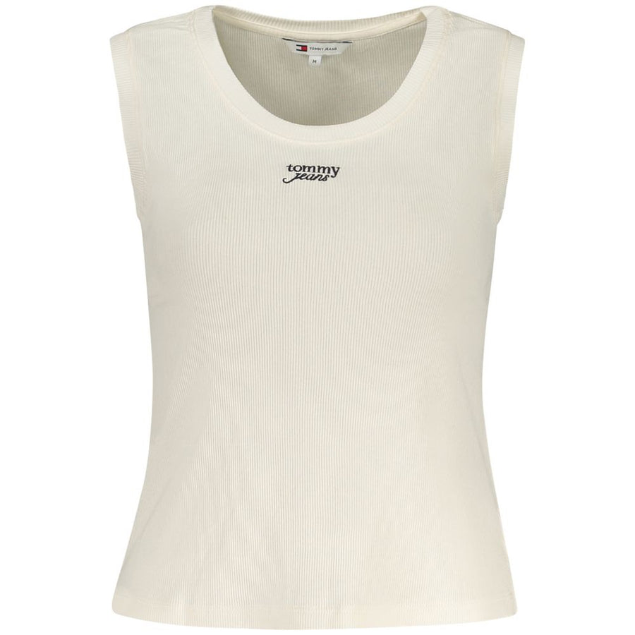 Beige Cotton Tank Top