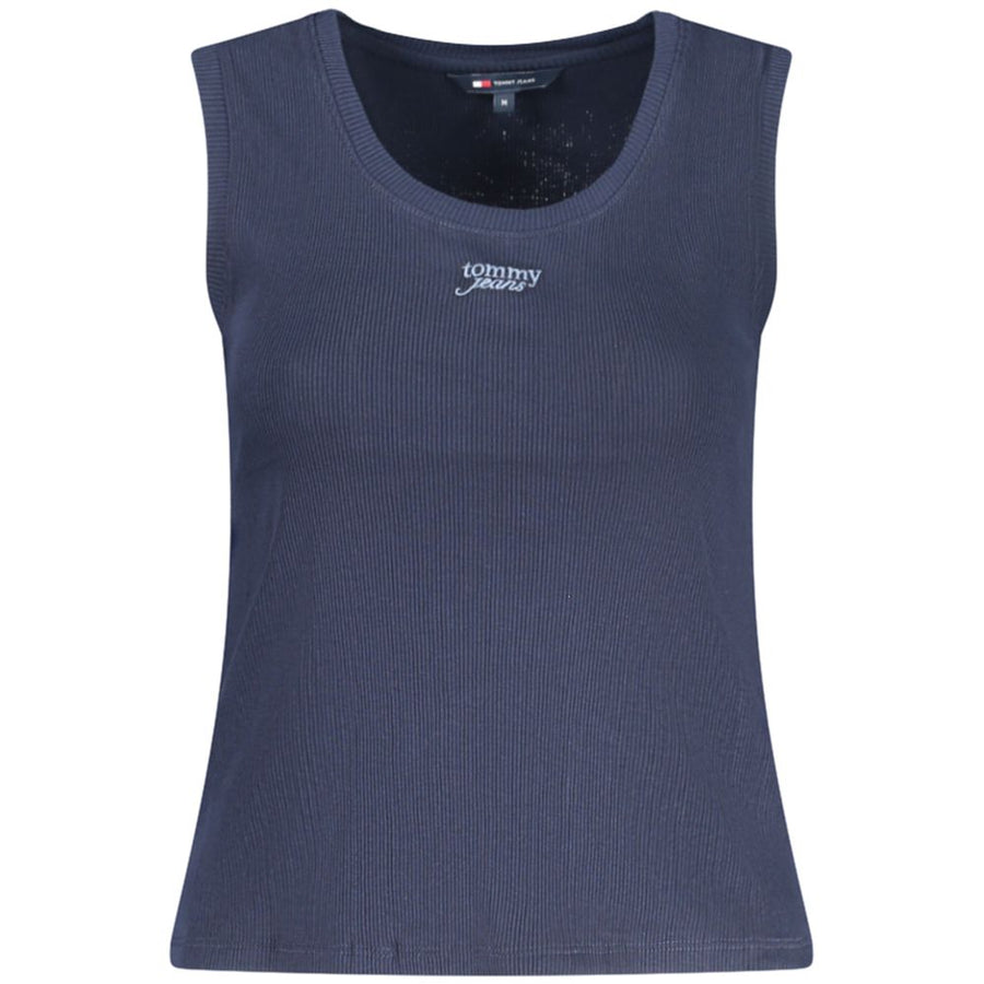Blue Cotton Tank Top
