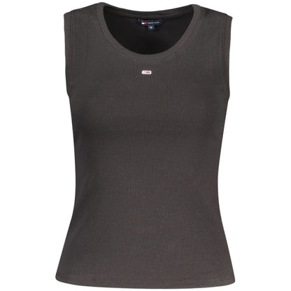 Black Cotton Tank Top