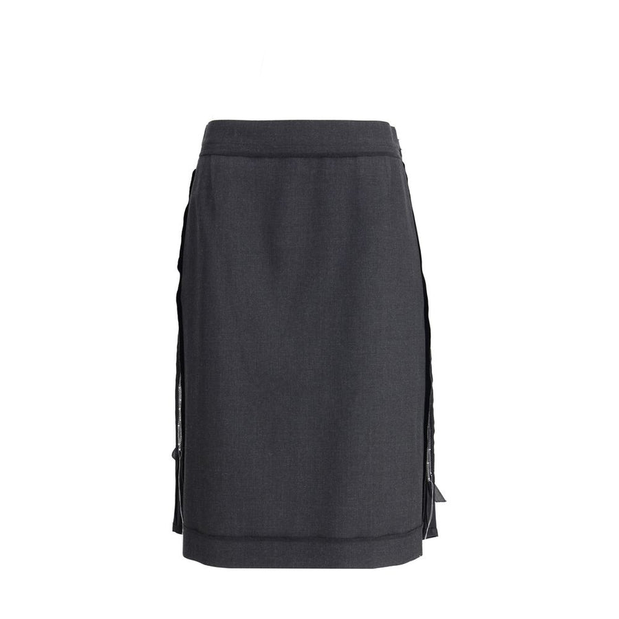 Wool Midi Skirt