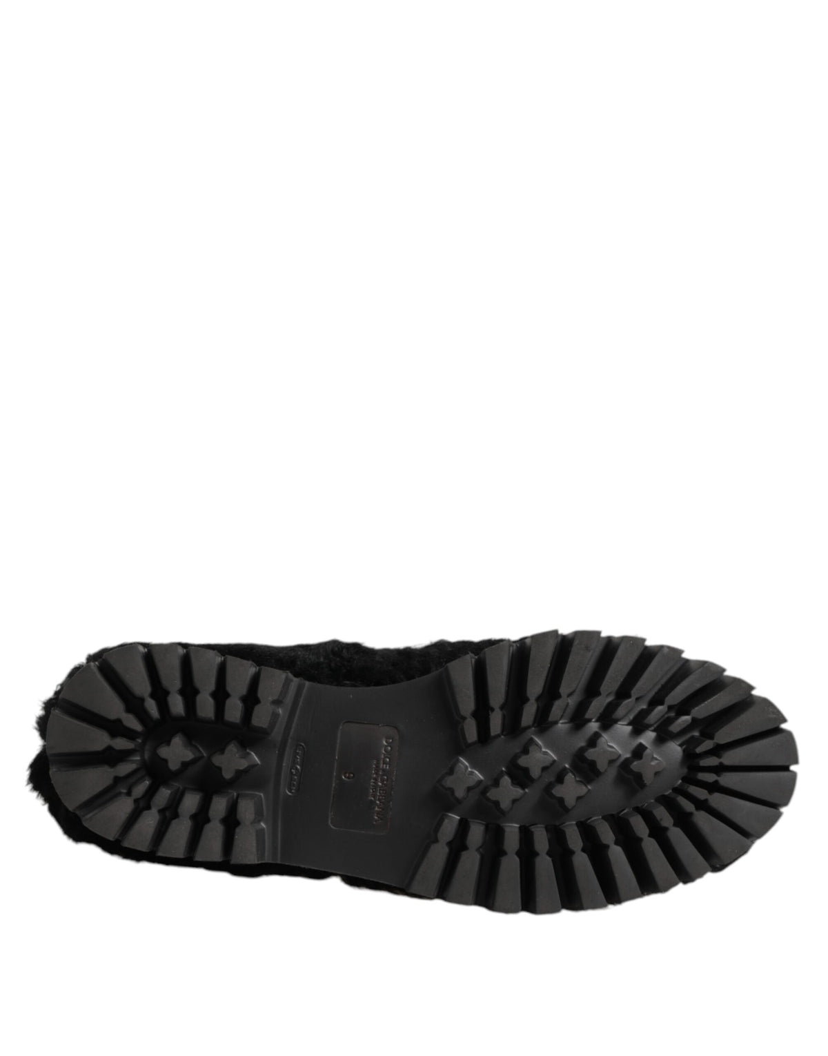 Dress Black Fur Leather Slippers Men Shoes