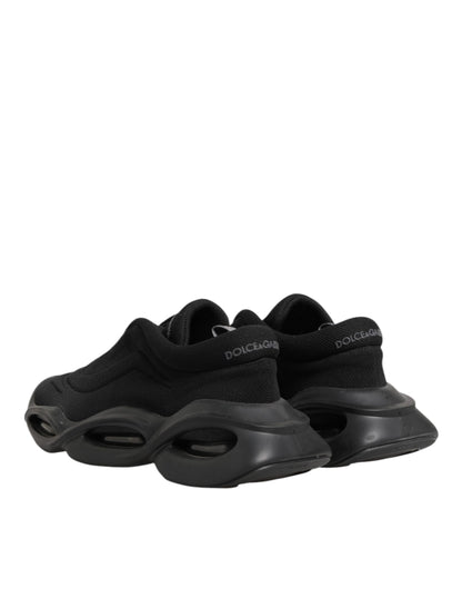 Black Lace Up Wave Low Top Men Sneaker Shoes