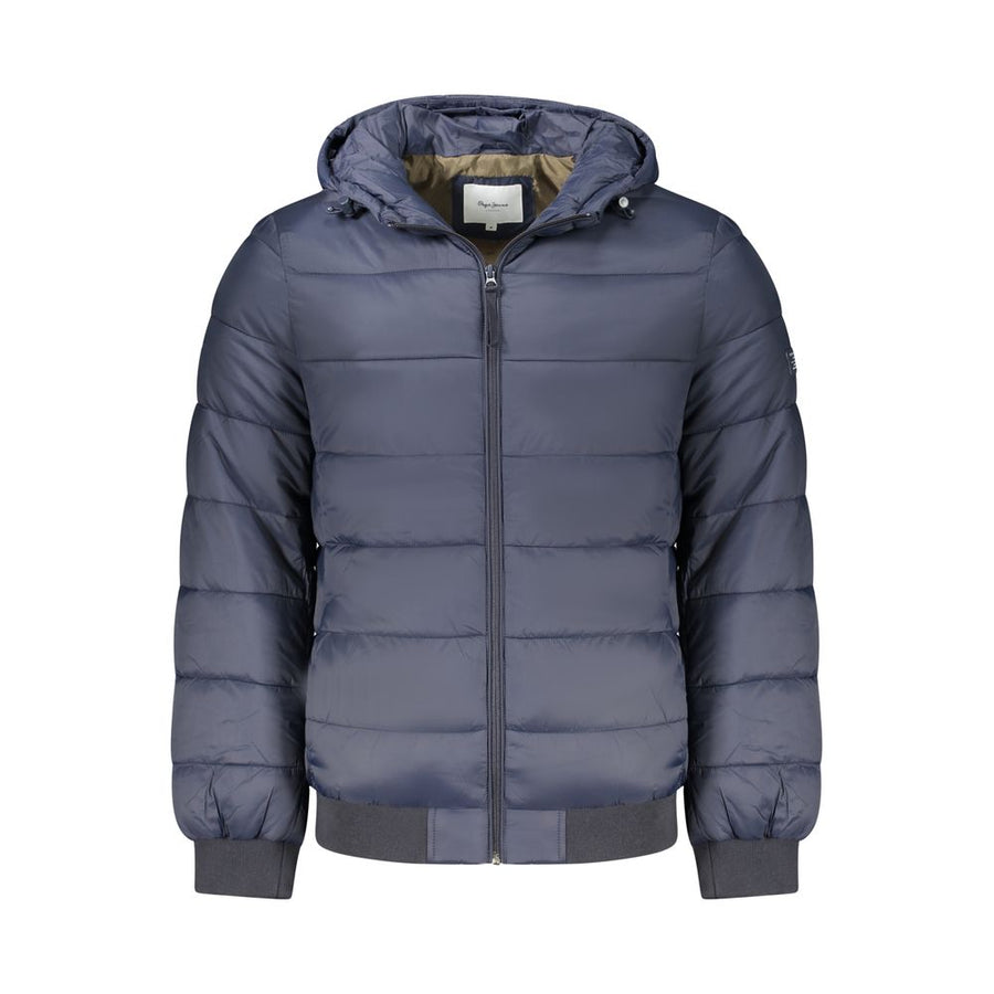Blue Polyamide Jackets & Coat