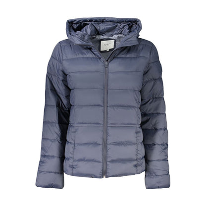 Blue Polyamide Jackets & Coat