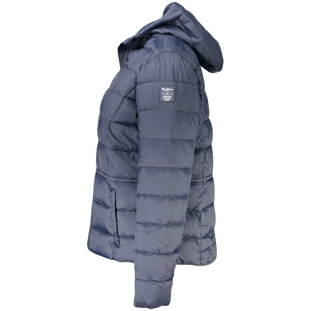 Blue Polyamide Jackets & Coat