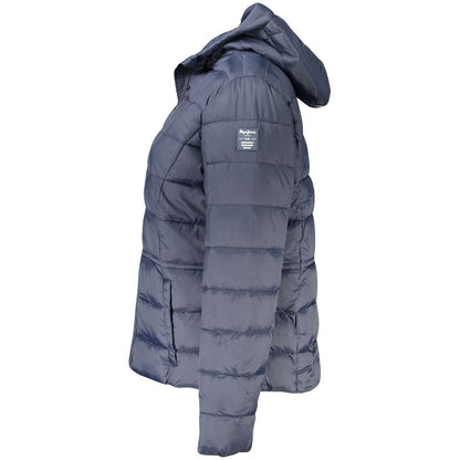 Blue Polyamide Jackets & Coat