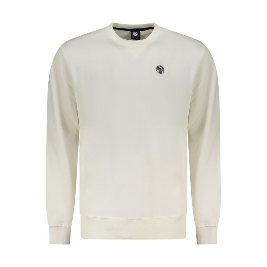 White Cotton Men's Sweatshirt