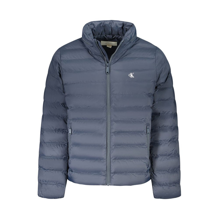 Blu Poliammide Men's Jacket