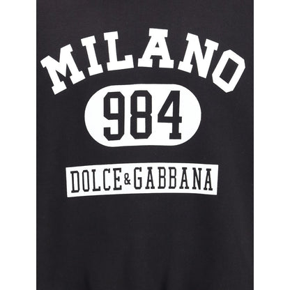 Black Cotton Sweatshirt