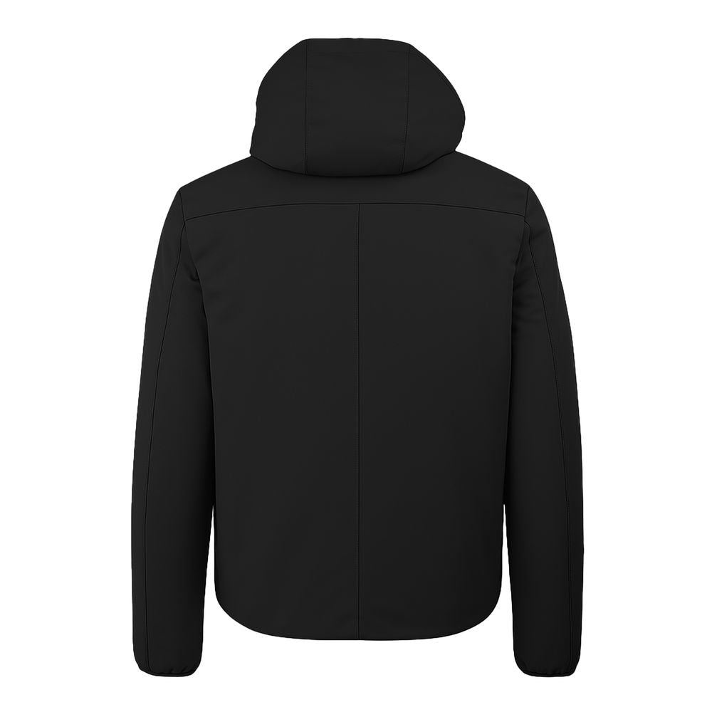 Black Nylon Jackets & Coat