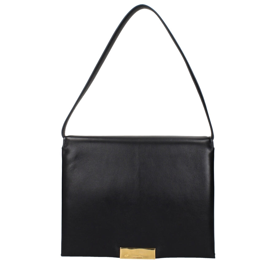 Black Leather Shoulder Bag