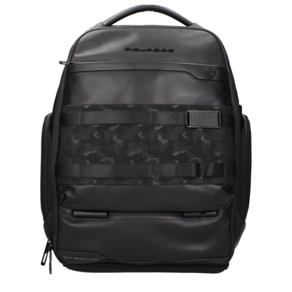 Black Leather Backpack