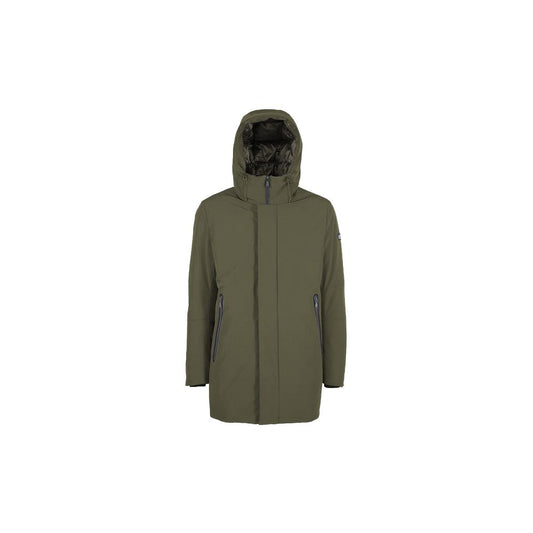 Green Nylon Jackets & Coat
