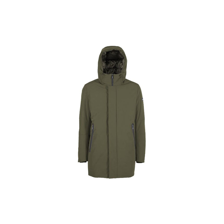Green Nylon Jackets & Coat