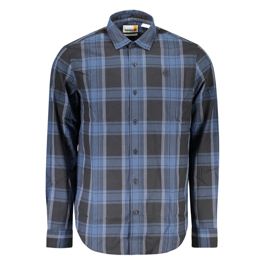 Blue Cotton Men Shirt