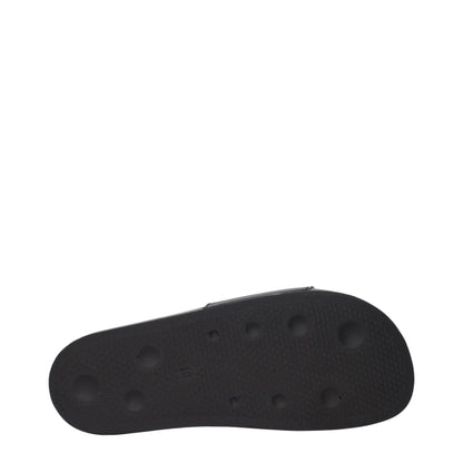Black Cotton Slippers