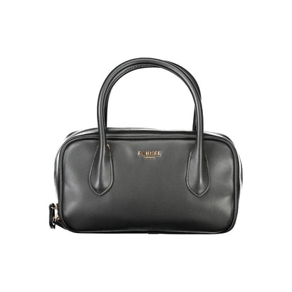 Black Polyethylene Women Handbag