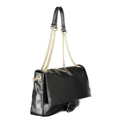 Black Polyethylene Women Handbag