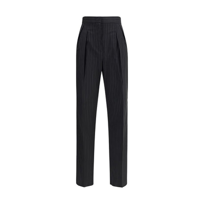 Black Fleece Wool Dress Pants