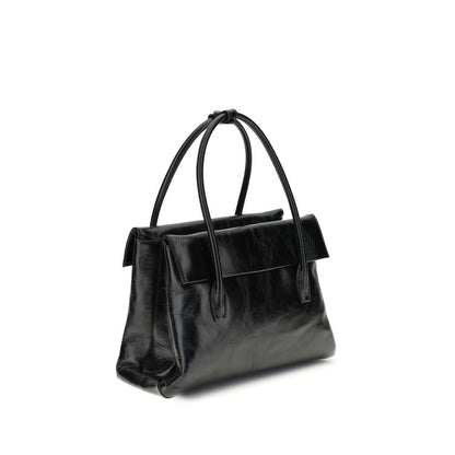 Black Calf Leather Bos Taurus Handbag