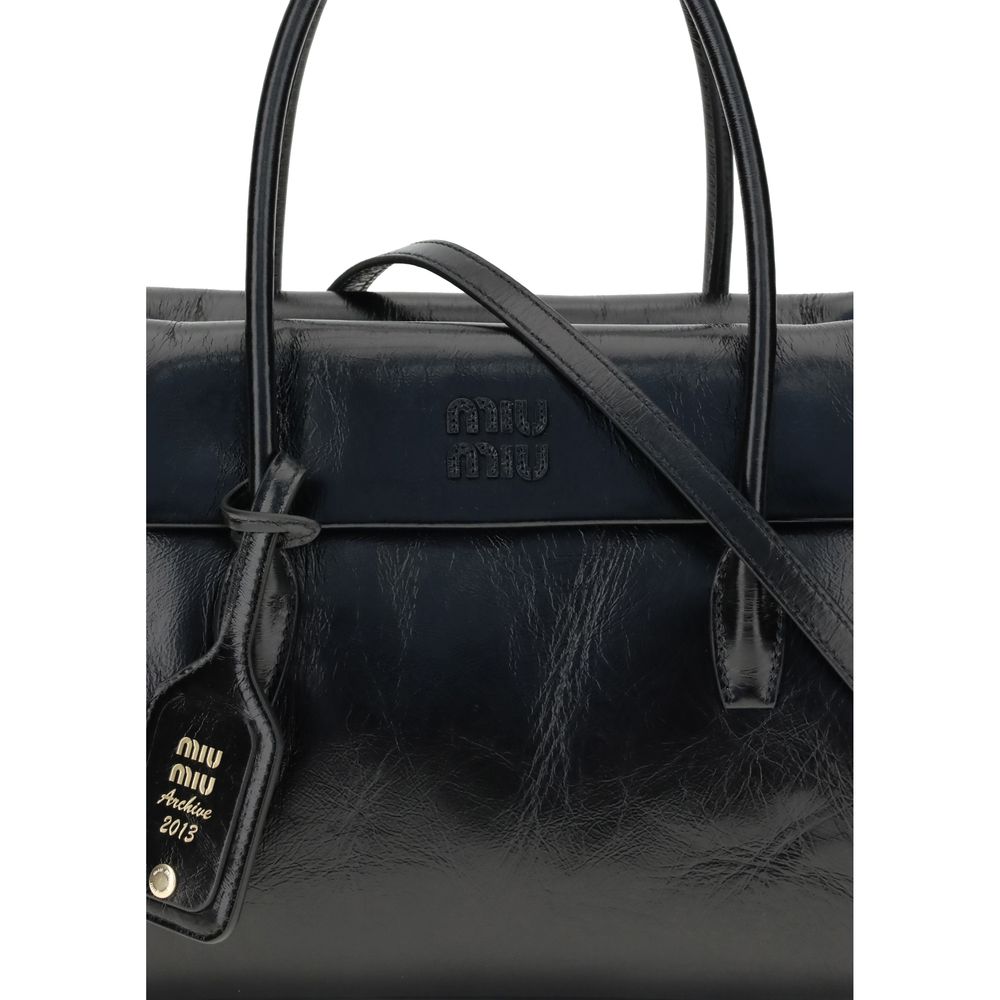 Black Calf Leather Bos Taurus Handbag