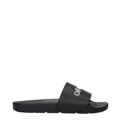 Black Cotton Slippers