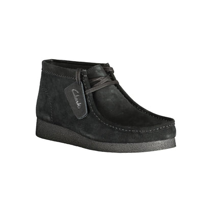 Black Leather Men Sneaker