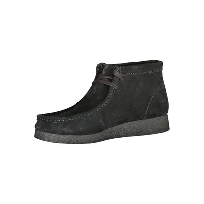 Black Leather Men Sneaker