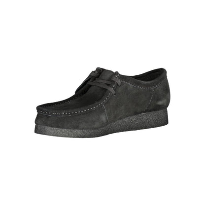Black Leather Men Sneaker