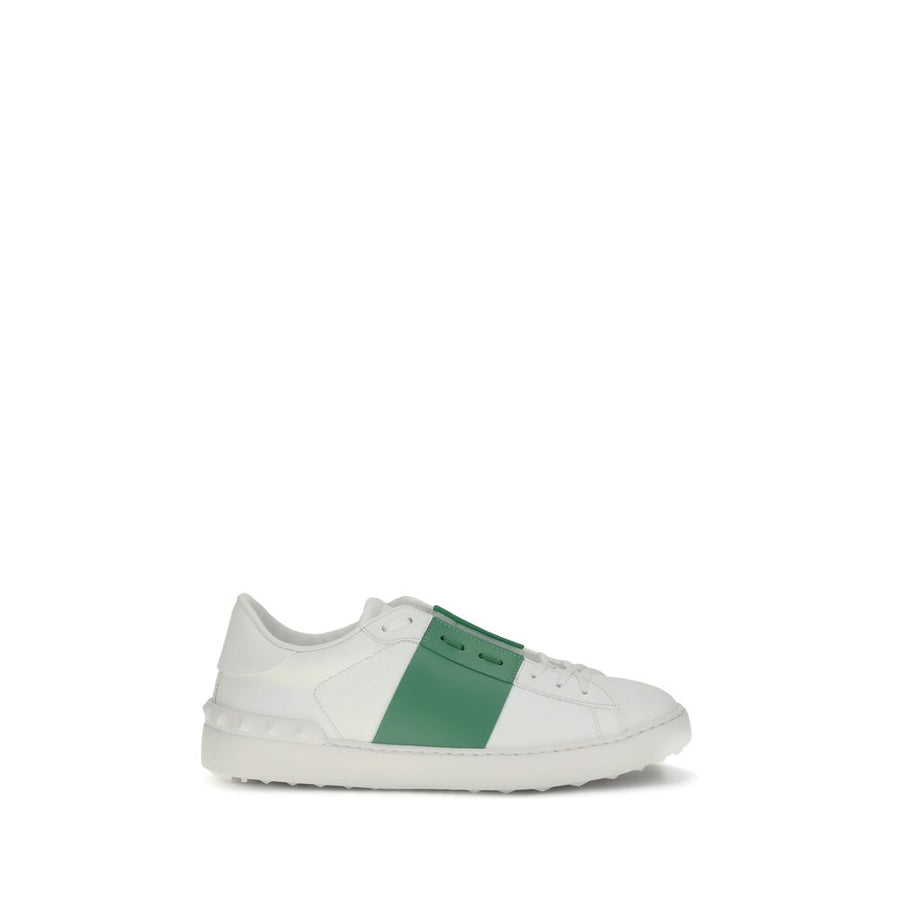 White Calf Leather Bos Taurus Low Top Sneakers