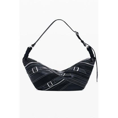 Nero Poliuretano Women Shoulder Bag