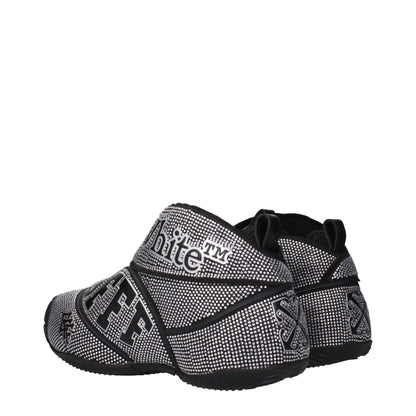 Black Cotton Sneakers