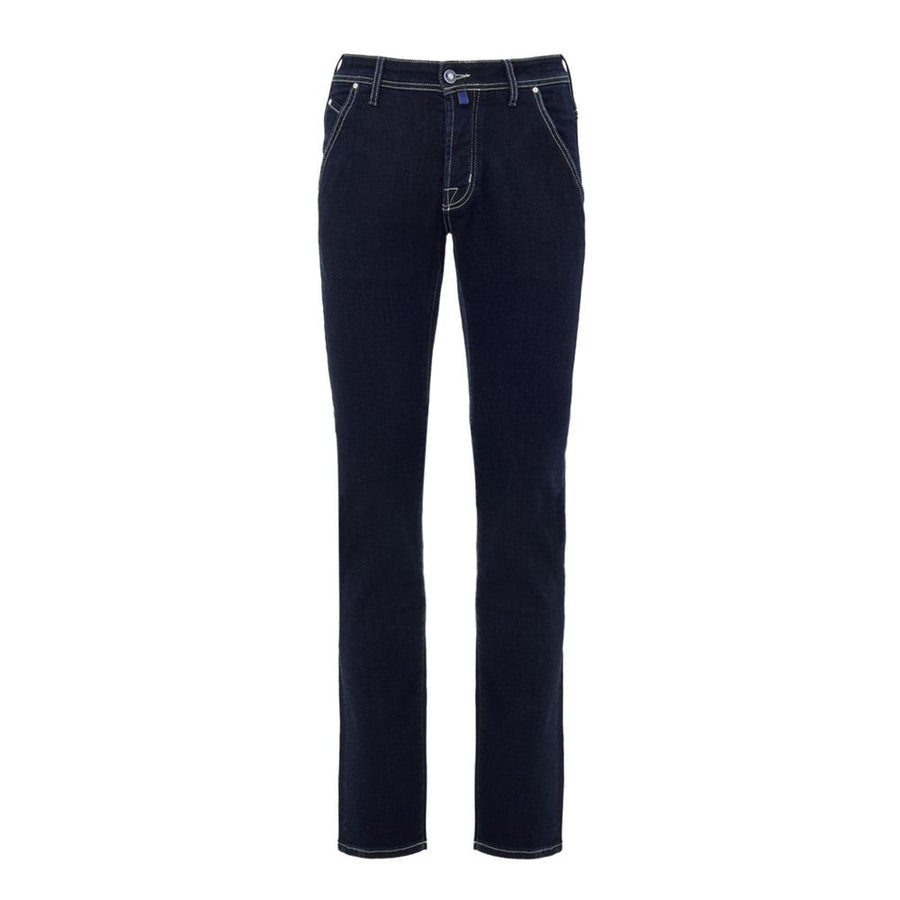 Blue Cotton Skinny Jeans