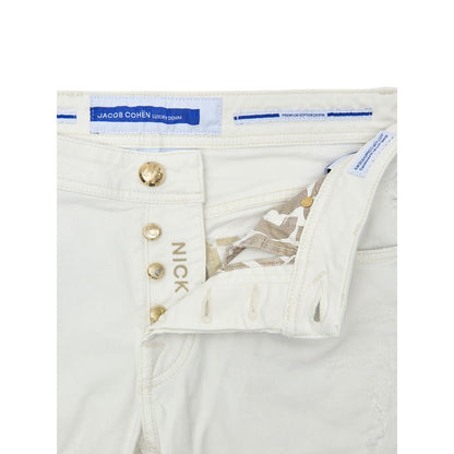 White Cotton Skinny Jeans