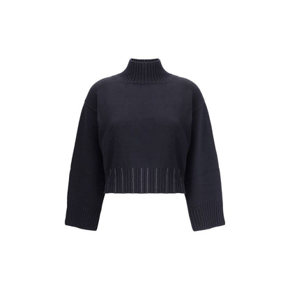 Black Fleece Wool Sweater