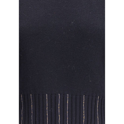 Black Fleece Wool Sweater