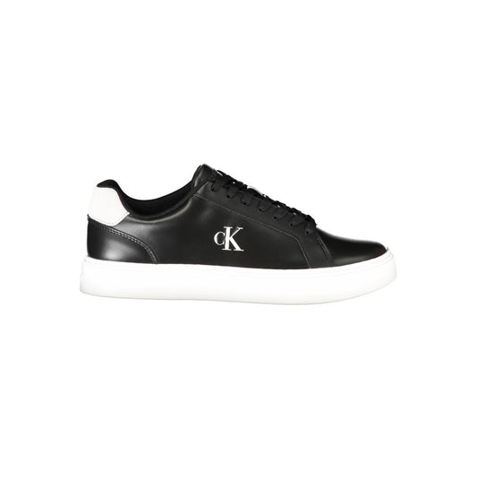 Black Leather Men Sneaker