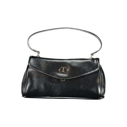 Black Polyethylene Women Handbag