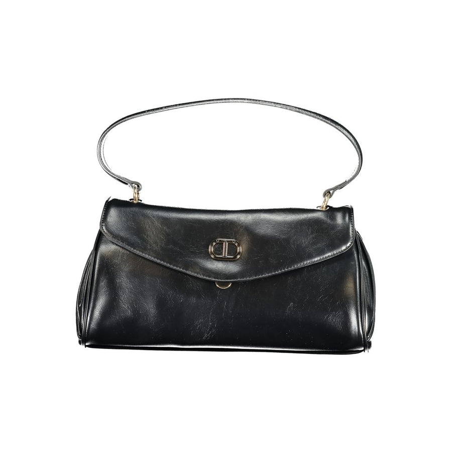 Black Polyethylene Women Handbag