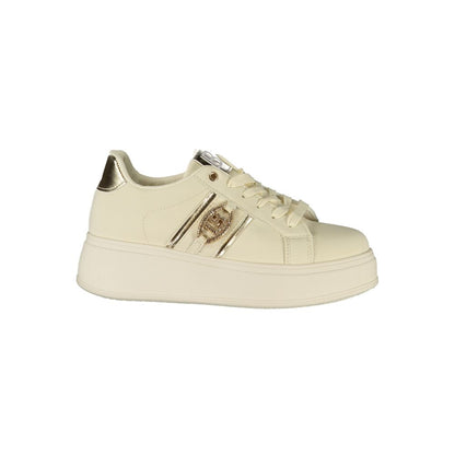 Beige Polyester Women Sneaker