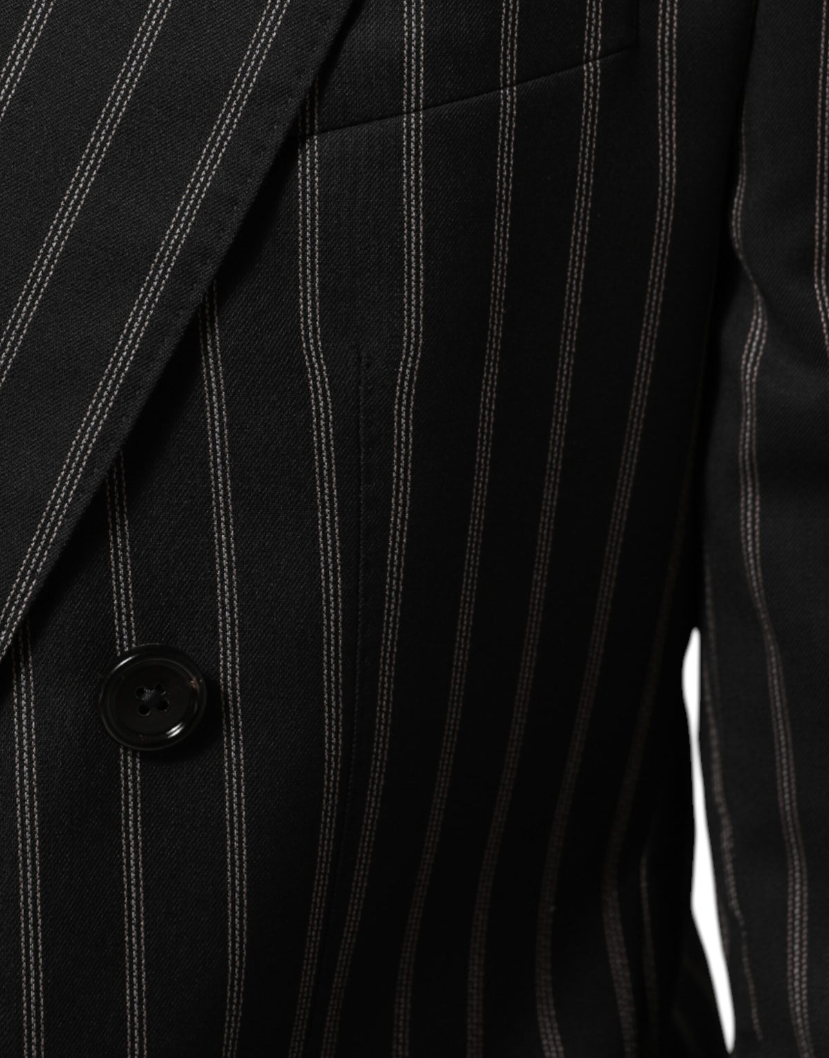 Dark Gray Stripes SICILIA 1 Button Suit Blazer