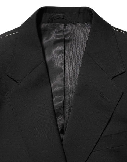 Black STAFF 2 Buttons Suit Jacket Blazer