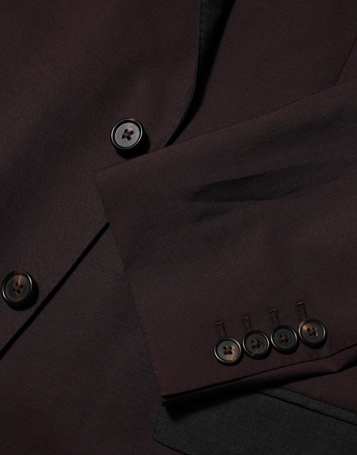 Maroon Wool 2 Buttons Suit Jacket Blazer